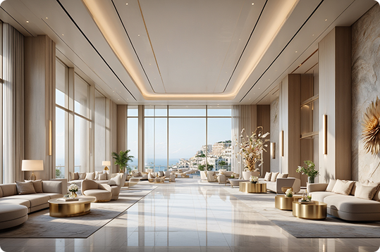 Luxurious hotel about